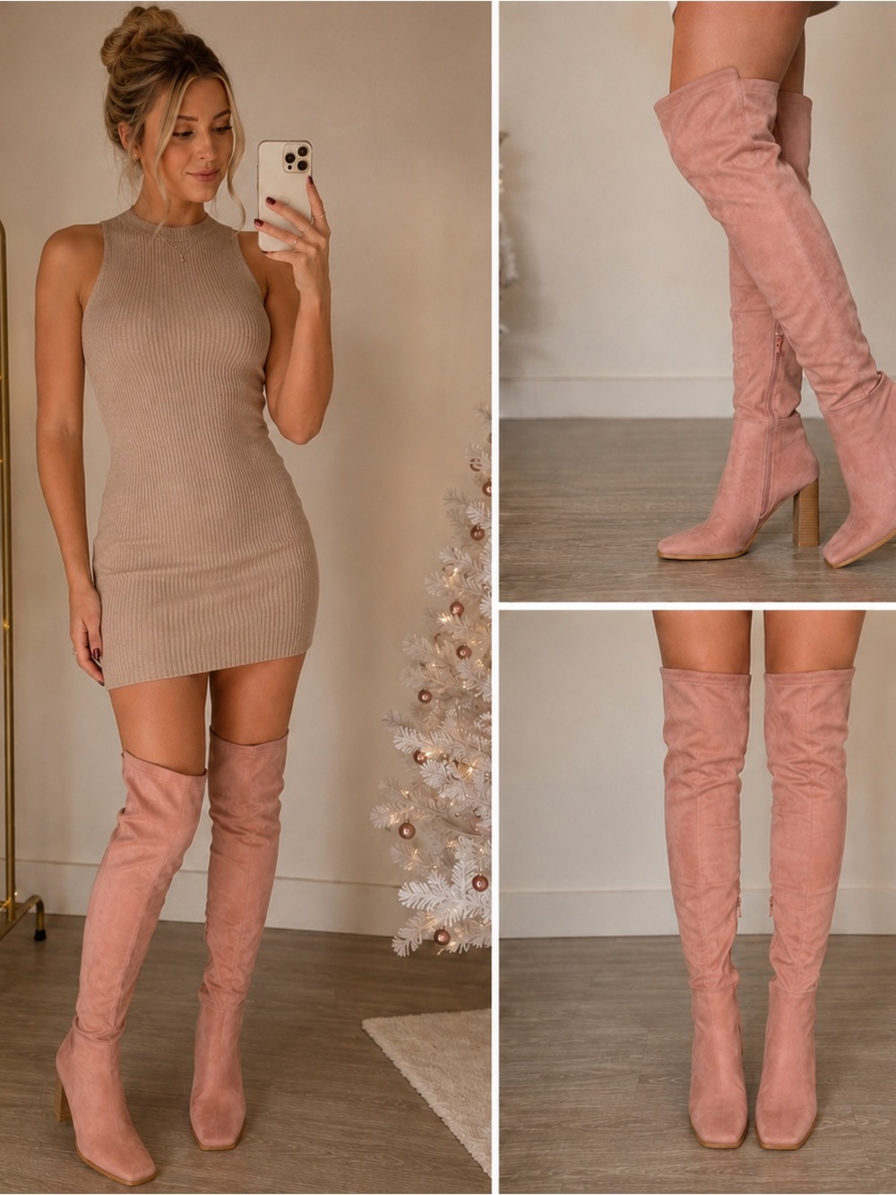 So Me Blush Over-the-Knee Boots